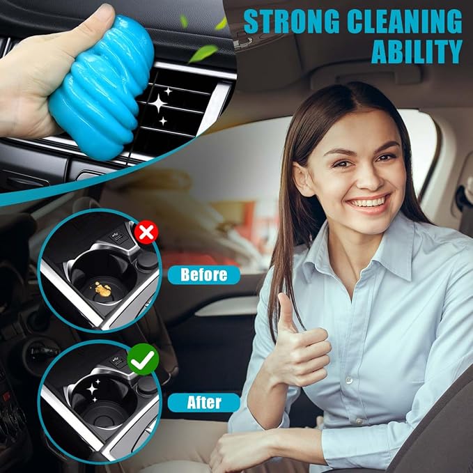 SenseYo 4 Pack Car Cleaning Gel Putty, Car Interior Cleaner Slime Auto - Image 6