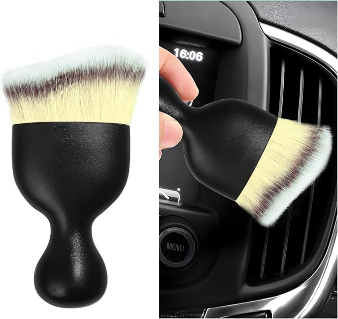 Car Interior Dust Brush, Soft Scratch Free Auto Detailing Brushes, Universal by Dickno
