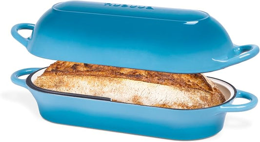 Enamelled Cast Iron Bread Loaf Pot – Dutch Oven by Nuovva