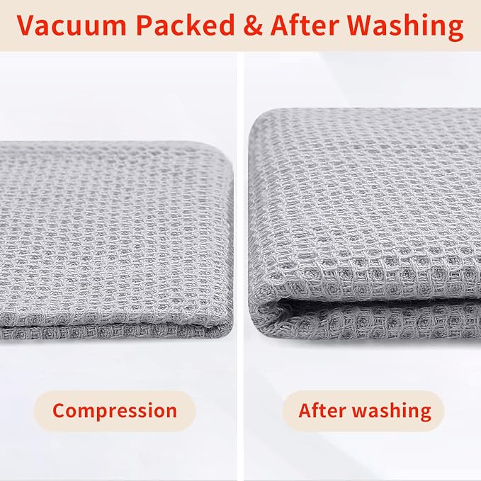 Homaxy 100% Cotton Waffle Weave Kitchen Dish Cloths, Quick Drying Dish Rags - Image 7