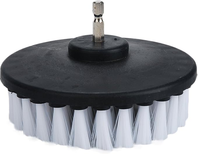 5 Piece 4 inch Drill Brush Soft Bristle White Quick Change Shaft Soft Bristle - Image 3
