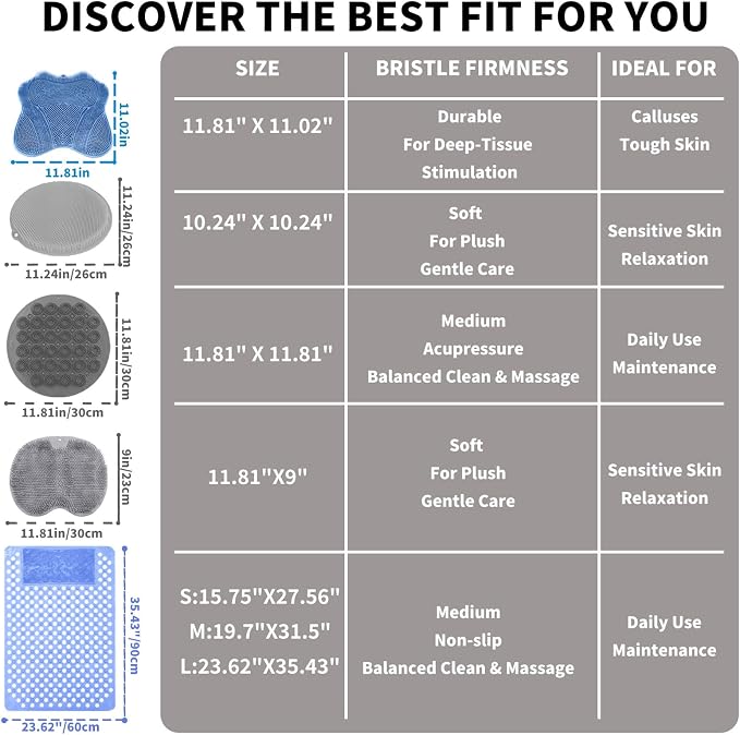 Show Foot Scrubber Mat & Silicone Back Scrubber - Image 8