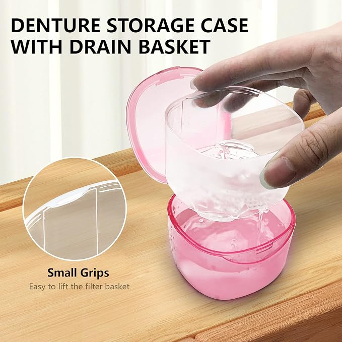 Travel Denture Case Denture Soaking Container - Image 6