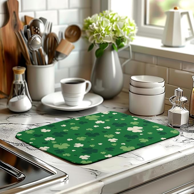 St.Patrick's Day Dish Drying Mat - Image 6