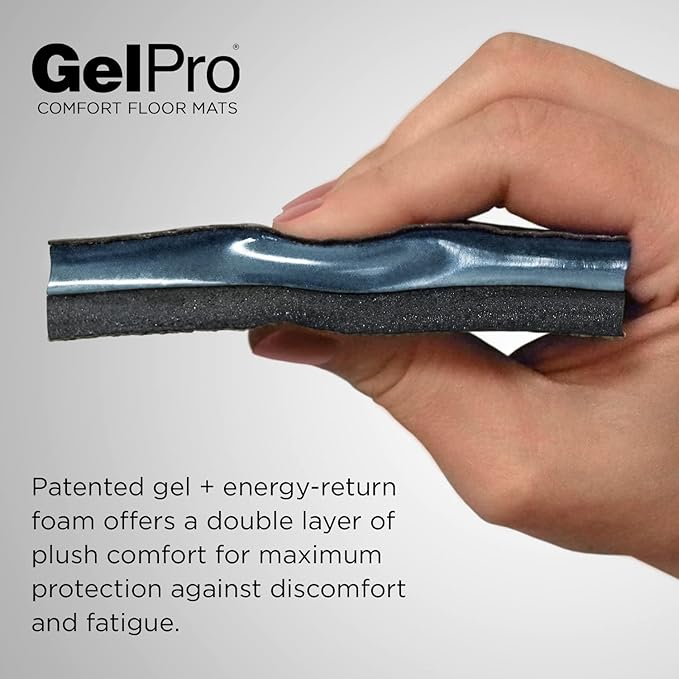 GelPro Elite Premier Gel & Foam Anti-Fatigue Kitchen Floor Comfort Mat, 20" x 48", Basketweave Truffle