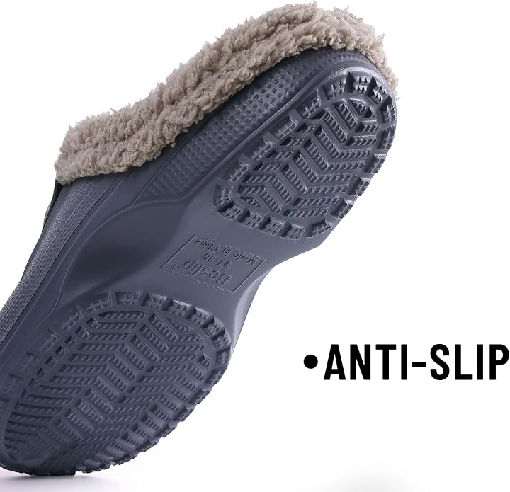 Beslip Classic Fur Lined Clogs Waterproof Winter Fuzzy Slippers - Image 5