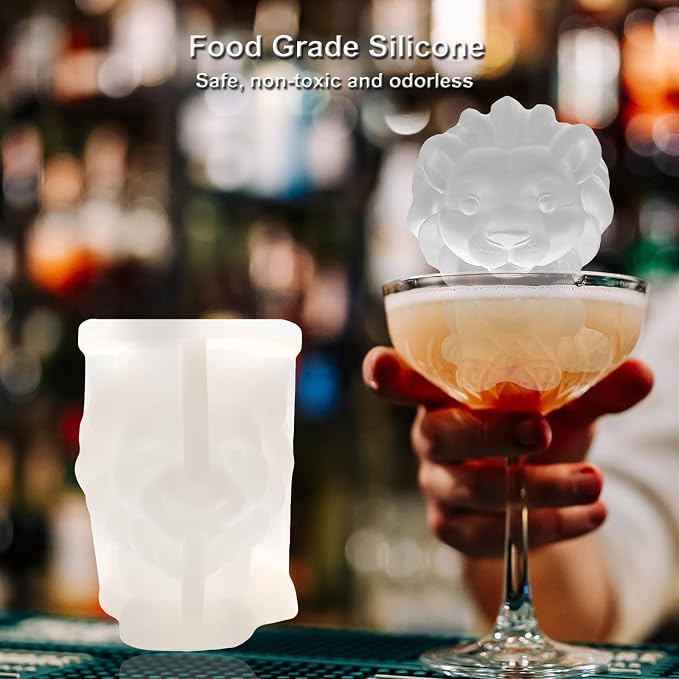 3D Lion Ice Cube Silicone Molds Tray - Image 5