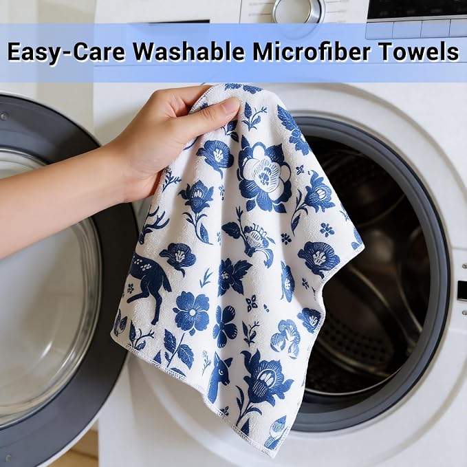 YUA Microfiber Cleaning Cloth 12 Pack, Microfiber Towels Cleaning, Microfiber - Image 5