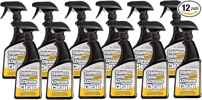 Flitz Stainless Steel & Chrome Clean - 16oz Bottle by FlitzInternationalLTD