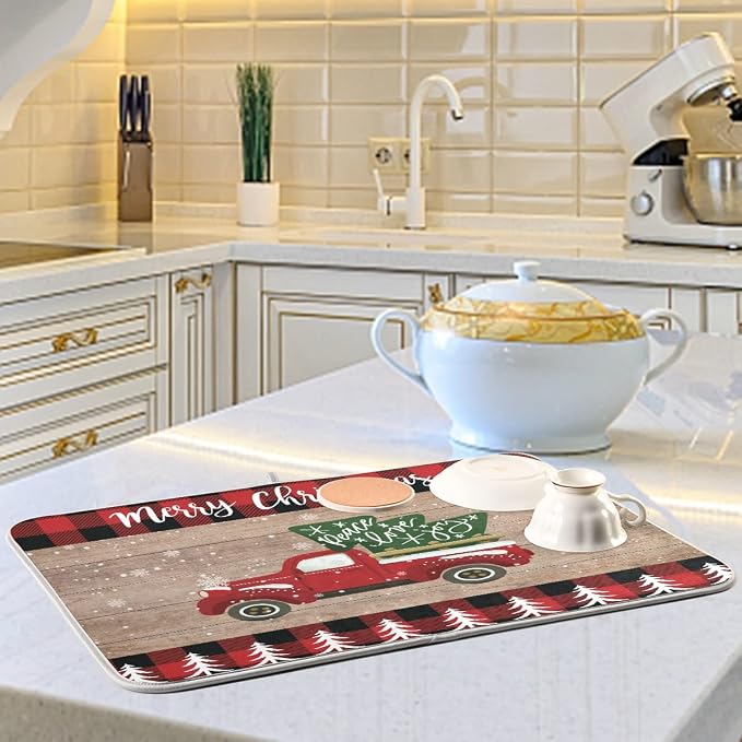 Christmas Dish Drying Mat 18 x 24 Inch - Image 7