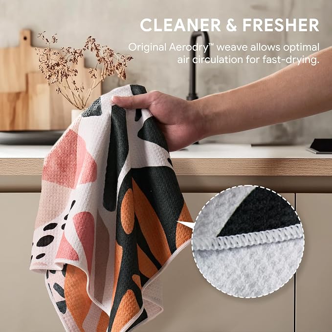 RECYCO Waffle Kitchen Towel Set of 2 - Image 4