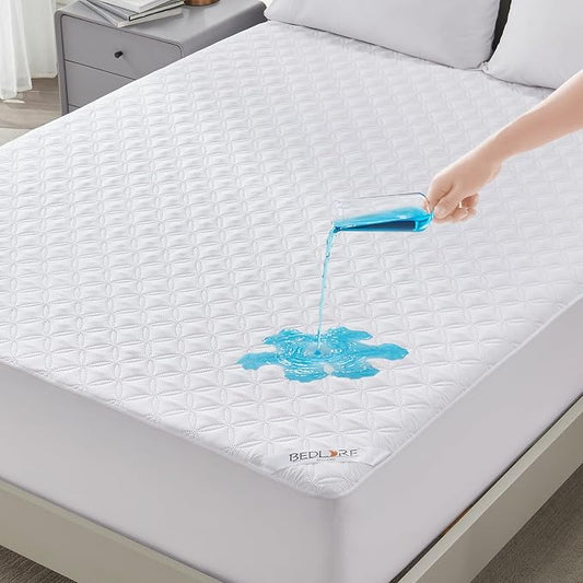 BEDLORE Waterproof Mattress Protector, California King Size Noiseless Mattress by Bedlore