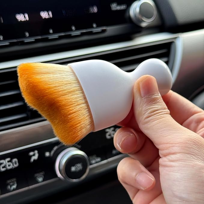 Car Detailing Brush, Soft Bristle Cleaning Brush, Scratch-Free Auto Duster Tool - Image 6