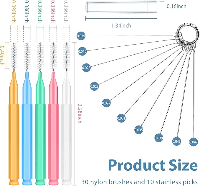 40 Pcs Shower Head Cleaner Picks, Nozzle unclogger Tool - Image 2