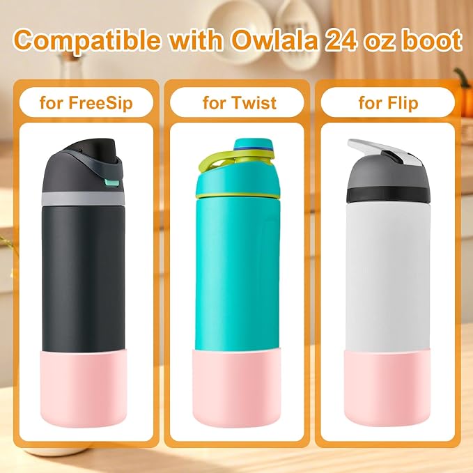 Silicone Water Bottle Boot and Bottle Drying Rack Compatible - Image 7