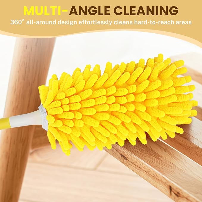 SetSail Dusters for Cleaning 4pcs Small Microfiber Duster Refills - Image 5