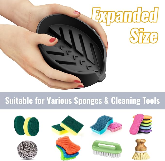 NiHome Silicone Sponge Holder Compatible - Image 3