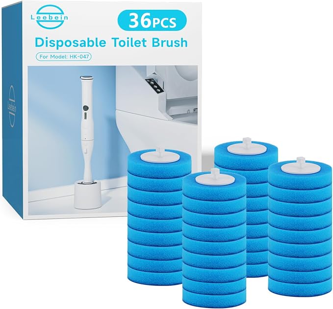 36PCS Disposable Toilet Brush Heads by Leebein