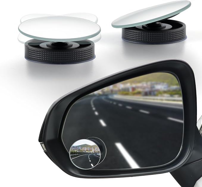 LivTee Blind Spot Car Mirror, Reusable 360° Wide Angle Rear View Car Mirrors by LivTee