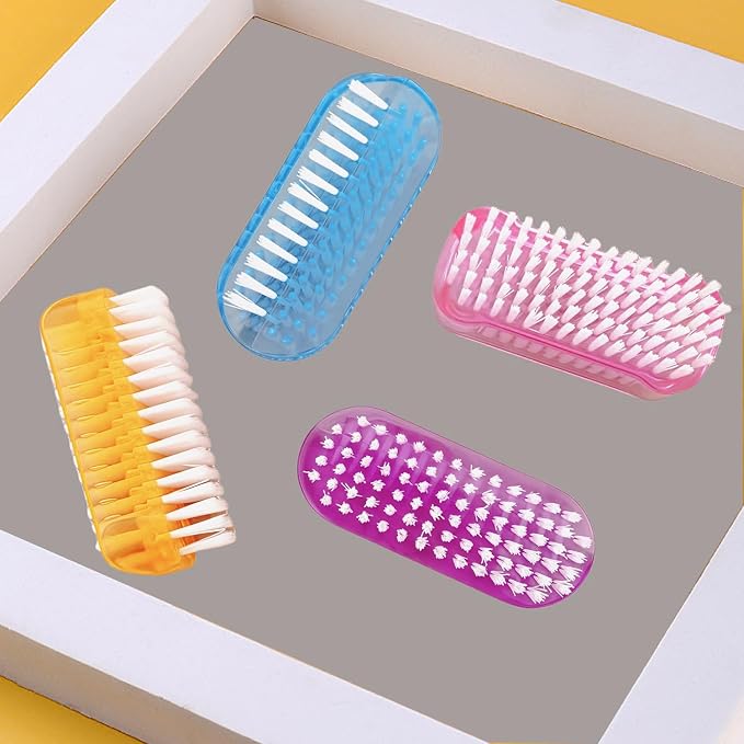 Nail Brush Two Sided Hand Fingernail Scrub Brushes Soft Stiff Bristles Scrubber - Image 6