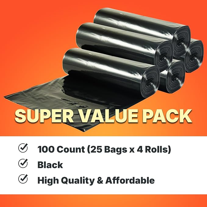 55-60 Gallon Trash Bags, 30 Micron Heavy Duty Pure LDPE Garbage Can Liners - Image 6