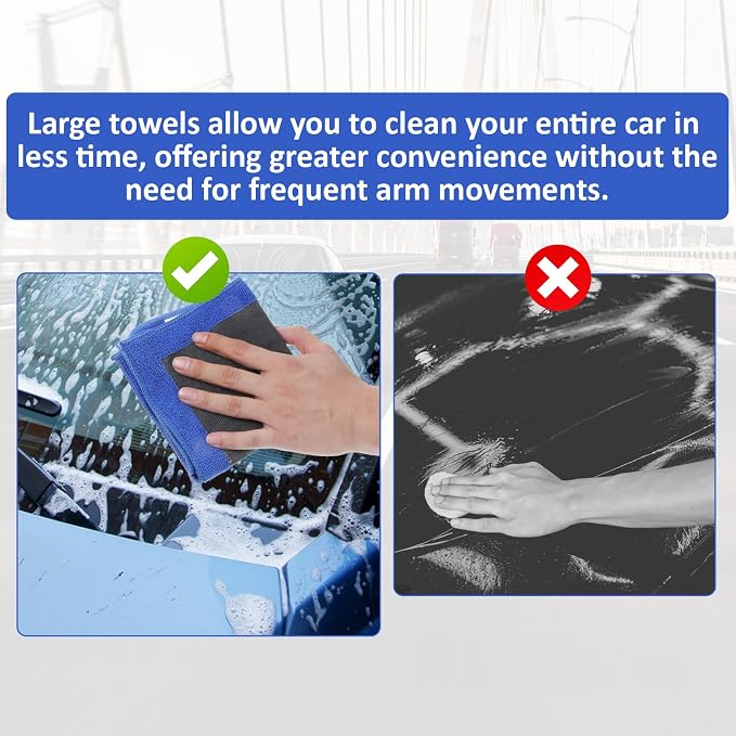 2 Pack Clay Towel Auto Detailing, 12 X 12 Inch Clay Bar Towel - Image 4