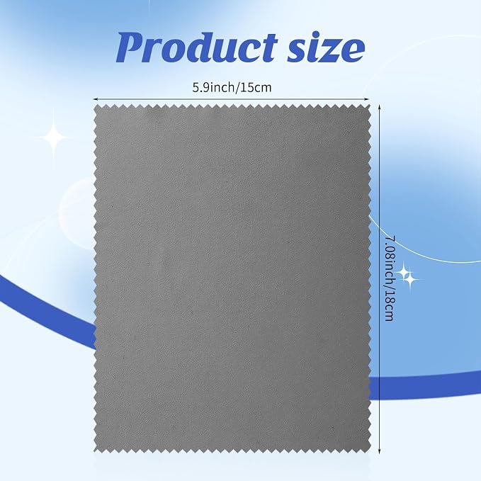 Leelosp 300 Pcs Glasses Cleaning Cloth Microfiber Glasses Wipes Assorted Colors - Image 2