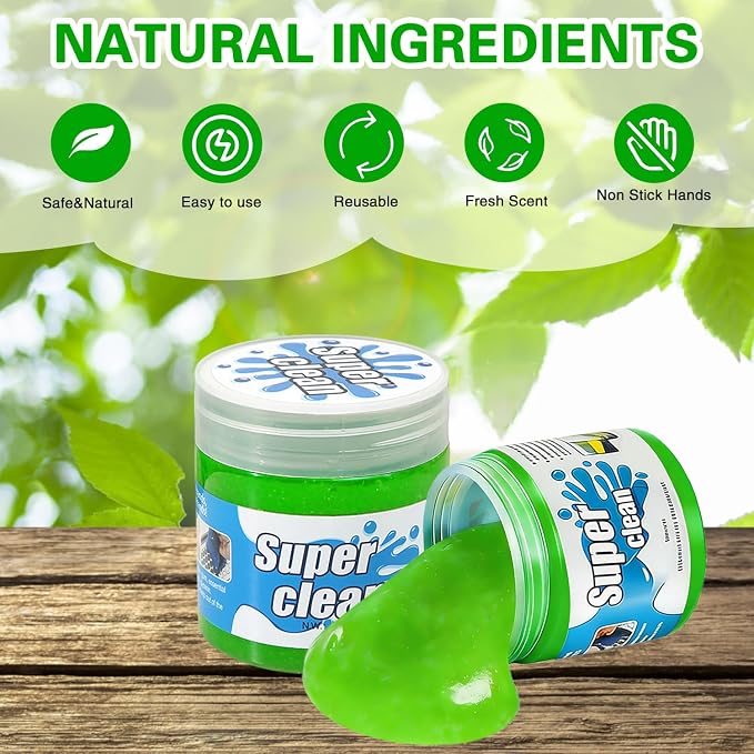 Car Cleaning Gel 4-Pack – Universal Car Cleaning Putty, Auto Interior Cleaner - Image 8