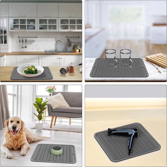ZLR 2 Pcs Silicone Dish Drying Mats - Image 9