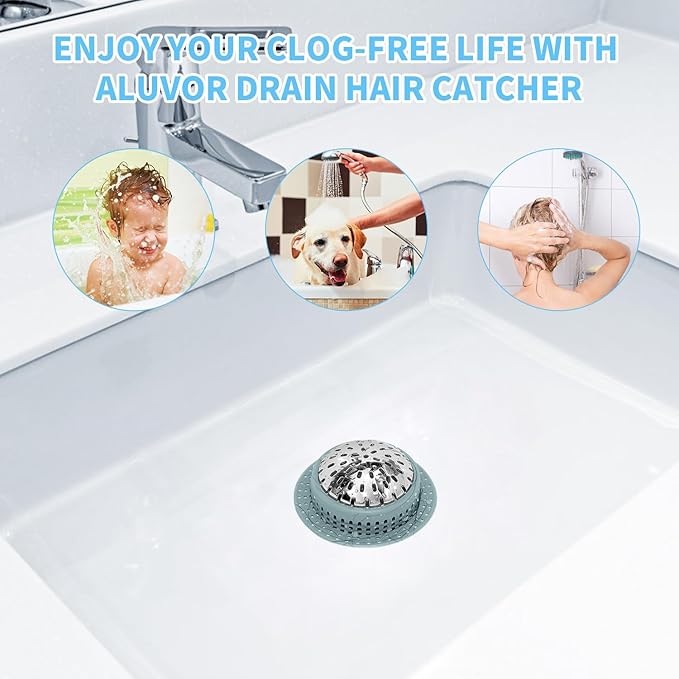 Shower Drain Hair Catcher, Shower Drain Cover, Bathtub Drain Hair Catcher - Image 6