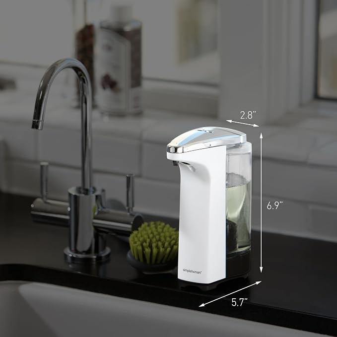 simplehuman 8 oz. Touch-Free Sensor Liquid Soap Pump Dispenser - Image 5