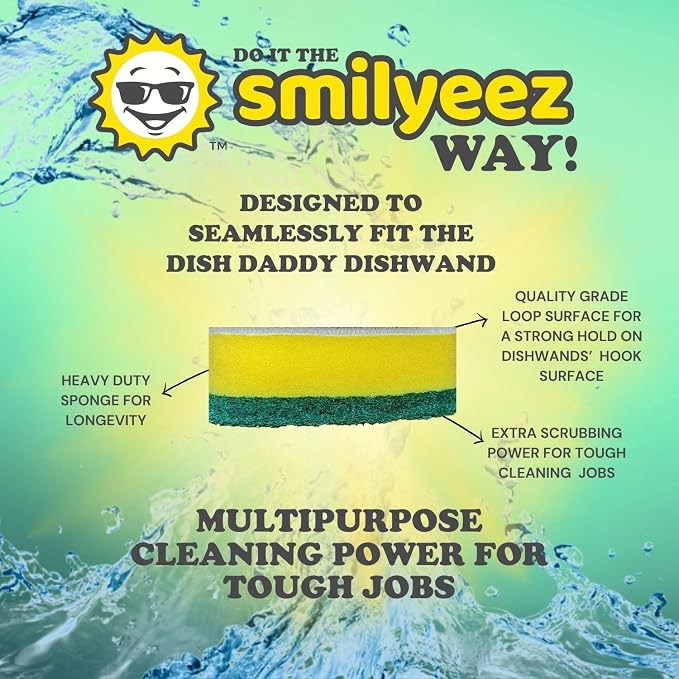Smilyeez Green Heavy Duty Scrubbing Sponge Refill - Image 4