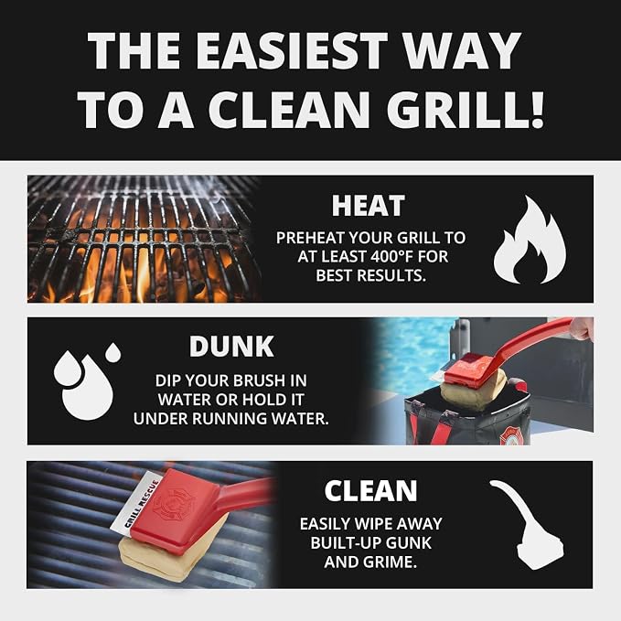 Grill Rescue BBQ Replaceable Cleaning Head, Bristle Free Grill Brush- Durable - Image 4