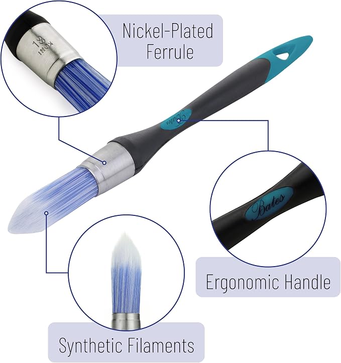 Bates Trim Brush, Small Paint Brush, Trim Brushes - Image 4