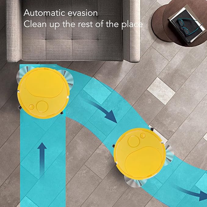 Ejoyous Robot Vacuum, Mopping Robotic Vacuum Cleaner USB Charging Mini Smart - Image 3