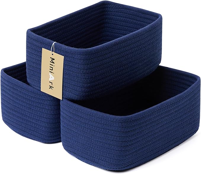 Small Storage Baskets for Organizing | Closet Organizer Bins | Shelf Toy Basket by MiniArkStorageBasketsHome