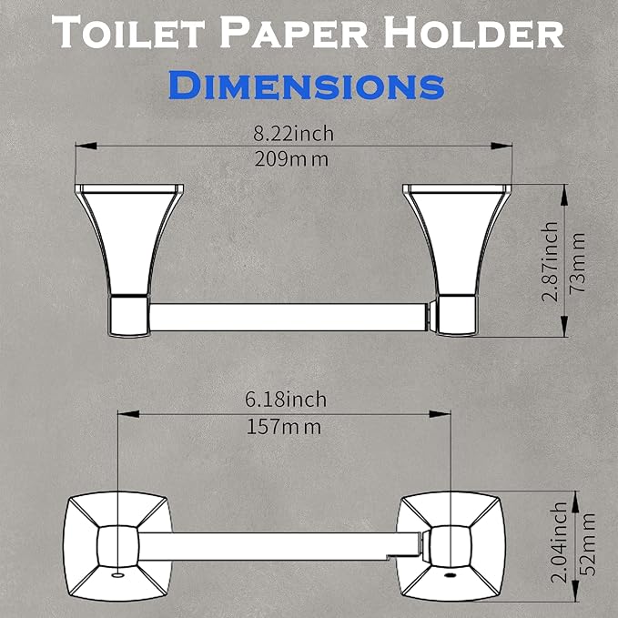 Brushed Nickel Toilet Paper Holder Bathroom Double Post Pivoting Tissue Roll - Image 6
