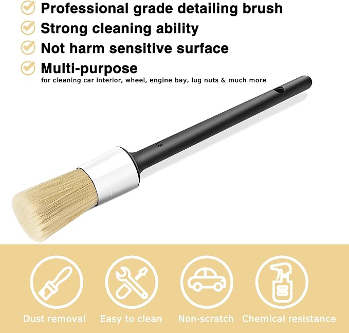 10pcs Car Detailing Kit, Premium Detailing Brush Set Includes 5 Soft Car - Image 3
