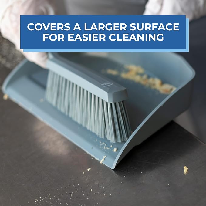 Vikan 45879 Bench Cleaning Brush, Polypropylene/Polyester Soft Bristle Dustpan - Image 7