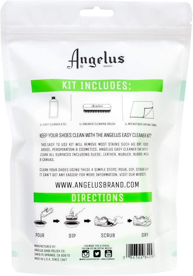 Angelus Shoe Cleaner Kit, 8.6 Oz, Towel - Image 5