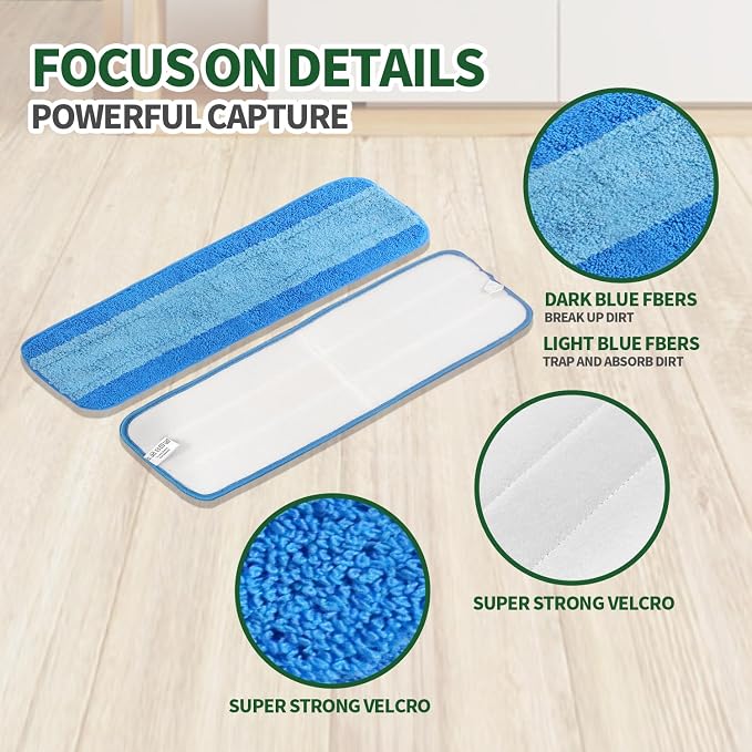 6 Pack Microfiber Cleaning Pads - Image 2