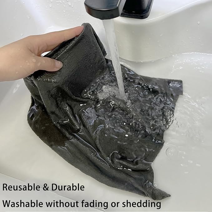 Functional Magic Cleaning Cloth Set 4 Sizes Reusable Microfiber Cloths Lint - Image 3