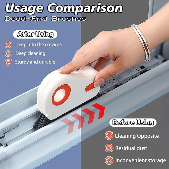 2 in 1 Groove Cleaning Brush, Track Cleaning Tools Suitable - Image 4