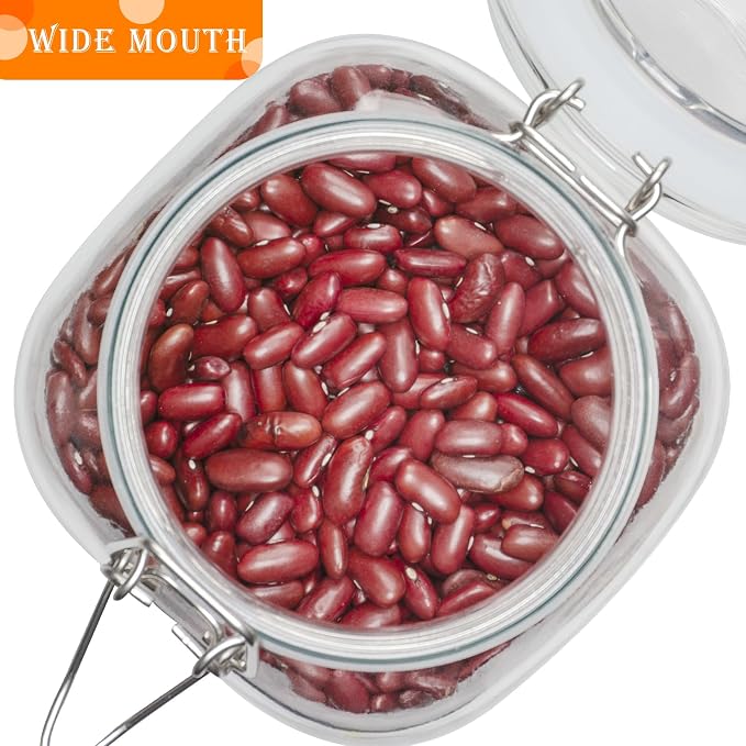 50oz Square Glass Food Storage Jars - Image 3
