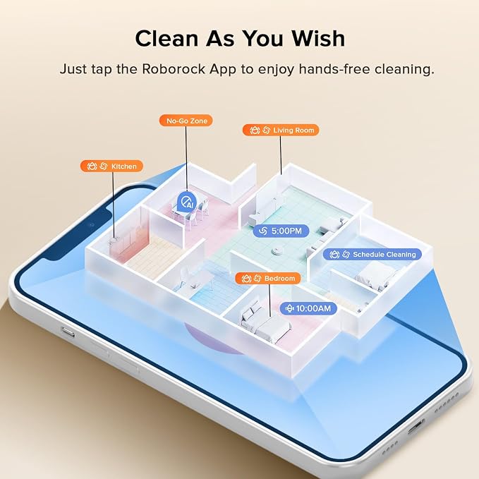 roborock Qrevo Curv S5X Robot Vacuum and Mop, 17000Pa Suction, Zero-Tangling - Image 8