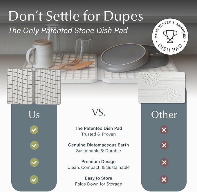 Dorai Home Large Dish Pad – 40% More Drying Space, Eco-Friendly Quick-Drying - Image 6