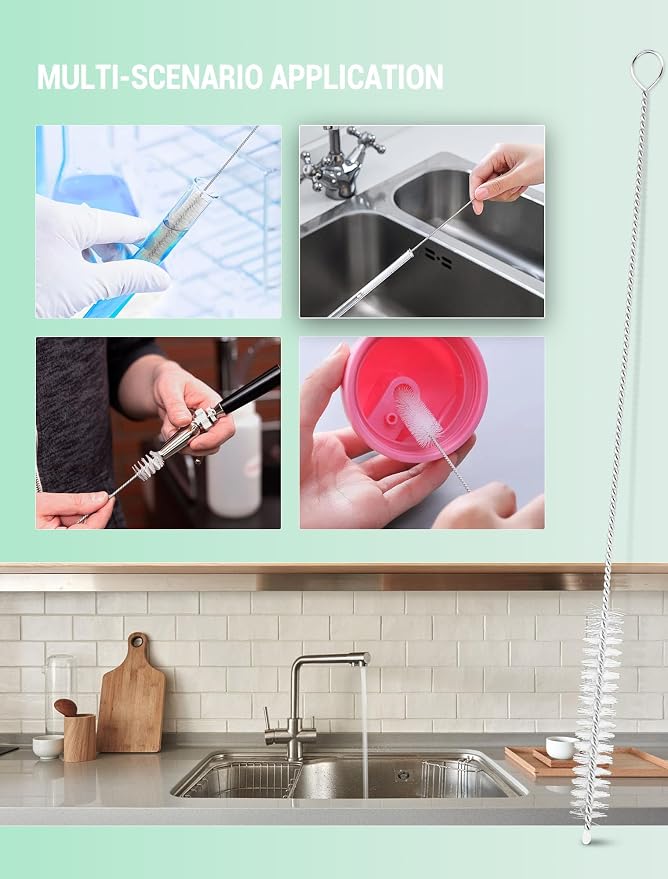Auto Sunroof Cleaning Tool, 78 Inch Long Flexible Pipe Brush, Tube Cleaner Brush - Image 6