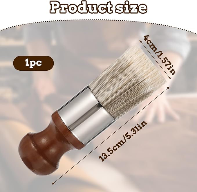 Salve Brush for Leather Furniture, Soft Nylon & Polyester Bristles, Leather - Image 2