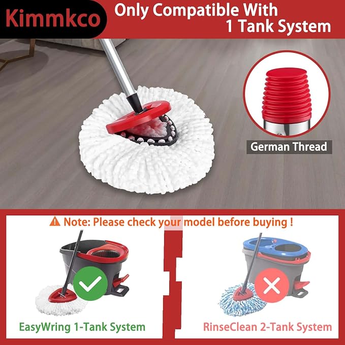Spin Mop Head, Mop Handle Replacement - Image 2