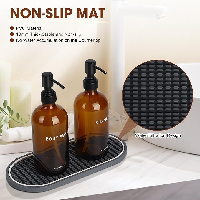Glass Shampoo and Conditioner Dispenser-Shampoo Dispenser - Image 5